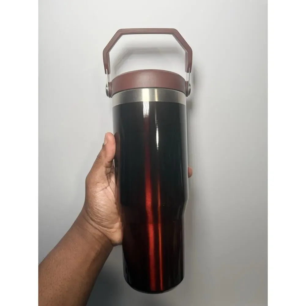 Stanley X Starbucks Indonesia Valentine CHOCO 30oz IceFlow Flip Straw Tumbler - Picture 4 of 6